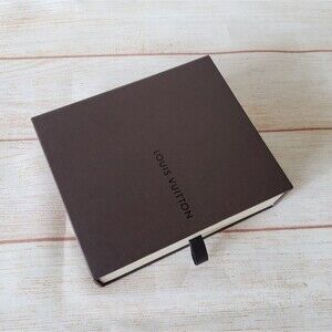 Authentic Louis Vuitton Gift Box Small Wallet Scarf Unisex Brown